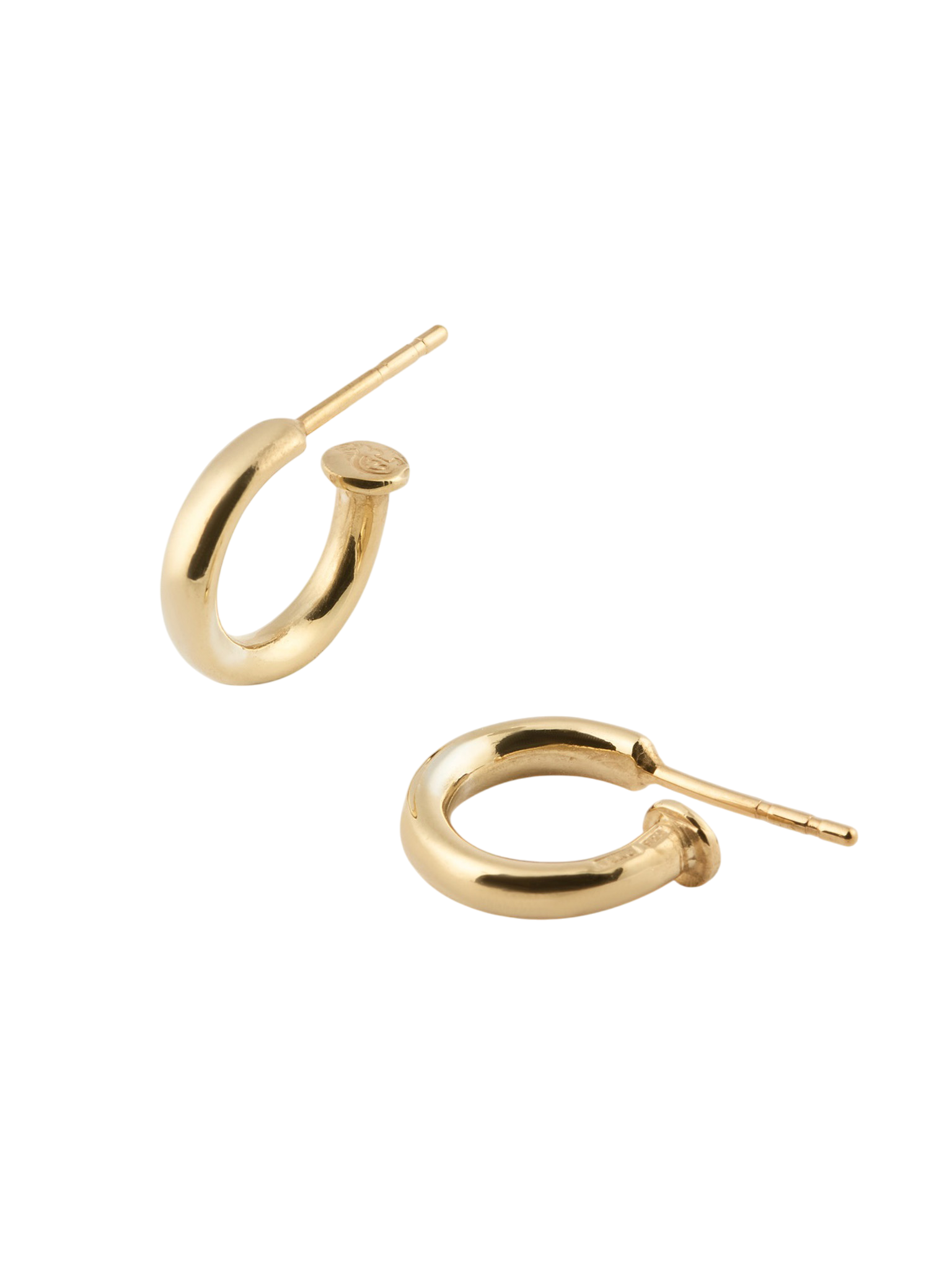 Sinne creol - earrings in 18k yellow gold, 11 mm.